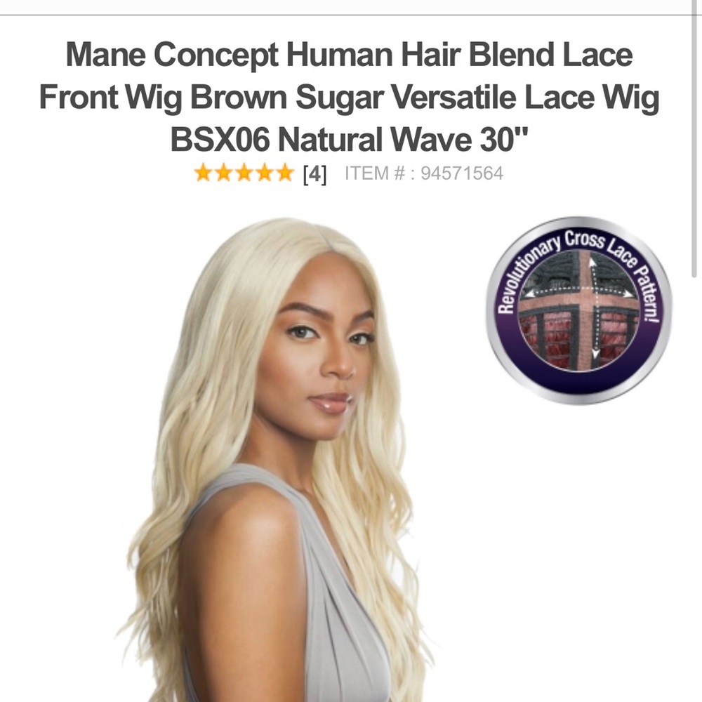 Platinum Blonde Lace Front Wig